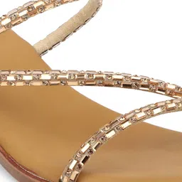 Inc 5 Gold-Toned Embellished Block Sandals image 4