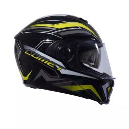 Hiker By Varroc COMET PRO MAX Helmet Gloss Black & Yellow Large 600 mm Full Face, HD2 (Pack of 4)-image-49