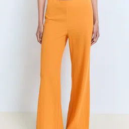 MANGO Women High-Rise Straight Fit Trousers-picture-39