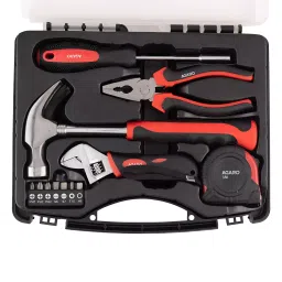 Agaro 12 Pcs Professional Tool Set Red & Black-31