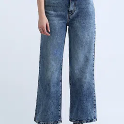 Flying Machine Women Wide Leg High-Rise Stretchable Jeans-image-18