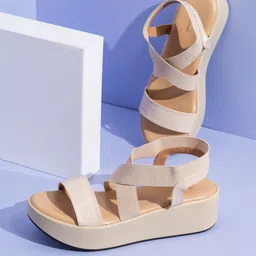 Inc 5 Striped Party Flatform Sandals with Laser Cuts-picture-17