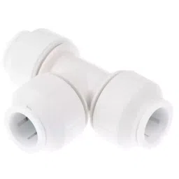 John Guest Plastic Pipe Fitting 90° Push Fit Tee 15 mm, PEM0215W (Pack of 5)-picture-42