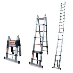 Equal 16.8 ft 16 Steps Double Telescopic Ladder EALT - D50-image-13