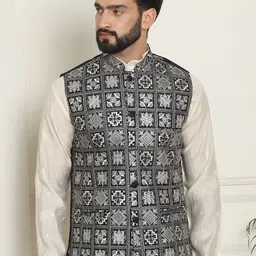 SOJANYA LUXE Embroidered Nehru Jackets-49