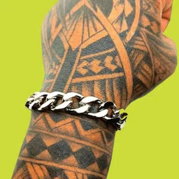 Dynamic Retail Global Men Silver-Plated Link Bracelet-13