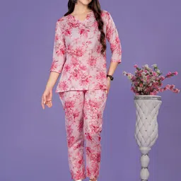 Vegles Printed Tunic With Trouser Co-Ords-image-68