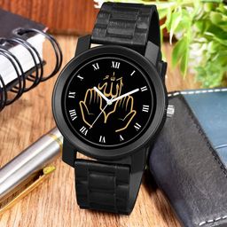 CSAMON Men Printed Dial & Bracelet Style Straps Analogue Watch PandoBLK Islamic ROM03 CD-image-99