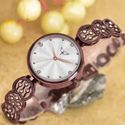 WHITE BIRD Women Brass Dial & Bracelet Style Straps Analogue Watch 6017 Brown D Silver-picture-17
