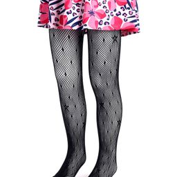Kookie Kids Cotton Blend Knit Star Design Stockings - Black-image-32