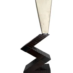 Taurrus Brown Wood Contemporary Frusturical Shaped Table Lamp-image-105