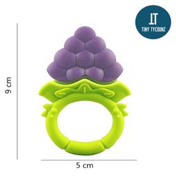 Tiny Tycoonz Fruit Shape Silicone Teether Pack of 2 - Milticolor image 2