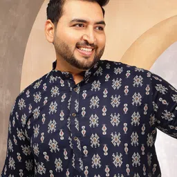 SOJANYA PLUS Men Ethnic Motifs Printed Kurta-picture-9