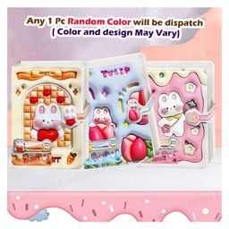 FunBlast Cute Cartoon Diary with Buckle Lock  1 Pc Random Color & Design image 4