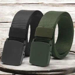 Provogue Men Pack Of 2 Textured Slider Buckle Belt-image-71