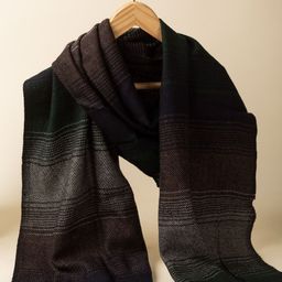 KUSVAA Unisex Striped Merino Wool Mufflers-image-63