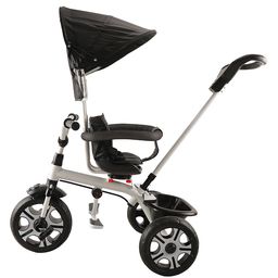 JoyRide 4 in 1 Convertible Baby Tricycle Removable Handle Canopy - Black image 5