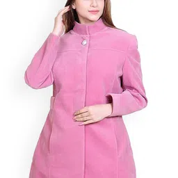 COMFY SPARROW High Collared Neck Single-Breasted Overcoat-image-23