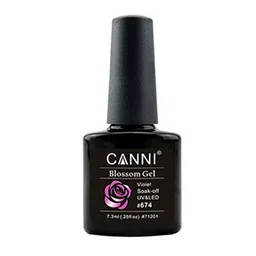 CANNI Blossom Gel Soak Off UV & LED Nail Polish - Violet 674-40