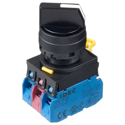 IDEC ROTARY SWITCH, 3 POS, 10A, 120VAC, YW1S-32E21-18