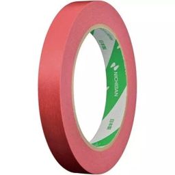 NICHIBAN Temporary Tape Red 15 mm x 50 m for fixing Purpose, 2071-15x50 (Pack of 10 Roll)-image-68