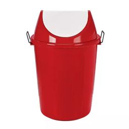 MOFNA 40 L Red HDPE Swing Lid Dustbin-4