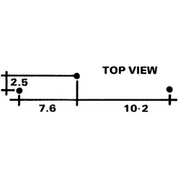 Vishay Through Hole Trimmer Potentiometer 1 W Power 100 Ω Resistance Pin Terminal, M70Y101KB25 image 3