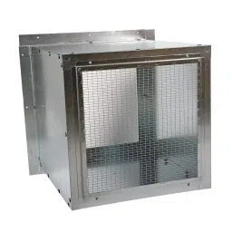 DAYTON Wall Housing Steel, For 20 inch Blade Dia, 18 ga Thick, 25 5/8 inch x 25 5/8 inch, 3FKF7-11