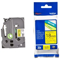 BROTHER Tape, Black On Yellow, 18Mm W, 8M L, TZE-641-29