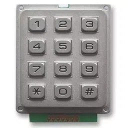 Multicomp KEYPAD, METAL, IP67, 3X4, MCAK304NSSBWPMM-43