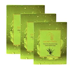 Golden Treez Set Of 3 Aloe Vera Glycerine Soaps- 115 g Each-48