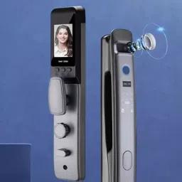 GOLENS X6 Luxurious Digital Smart Door Lock with Big LCD Display & Camera Technology (Black) image 3