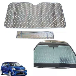 Auto Pearl F273 Dashboard Sun Shade Cover with Suction Cup for Toyota Wego (Grey)-12