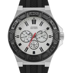 GUESS Men Textured Dial & Silicon Straps Analogue Watch U0674G3M-image-82