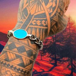 Dynamic Retail Global Men Silver-Plated Link Bracelet-image-50