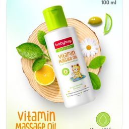 Babyhug Naturals Vitamin Massage Oil Mineral Oil Free -  100ml-picture-23