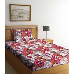Arrabi Single Bed Cotton Bedsheet and Pillow Cover  Multicolour-image-70