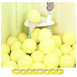Bubble Trouble Pastel Colored Balloons For Birthday Decoration Yellow - Pack of 200-81