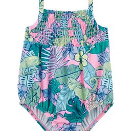 Carter's Tropical Iguana Ruched 1-Piece Swimsuit - Blue-image-10