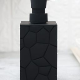 The Procure Store Honeycomb Texture Square Matte Liquid Soap Dispenser 325 ml- Black image 2