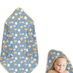 Adhigams Blue & White Cartoon Characters Summer 210 GSM Single Bed Blanket-image-68