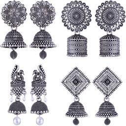 Sangria Alloy Silver-Plated Earrings-image-54