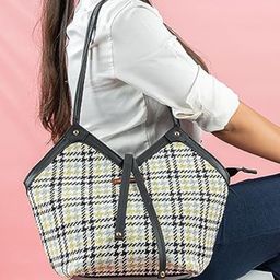 Textile and Beyond Leather Structured Sling Bag-33
