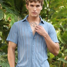 Campus Sutra Men Comfort Spread Collar Slim Fit Casual Shirt-picture-40