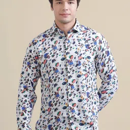 AMSWAN Men Floral Opaque Printed Casual Shirt-picture-34