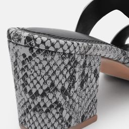 Allen Solly Snake Skin Textured Block Heels image 4