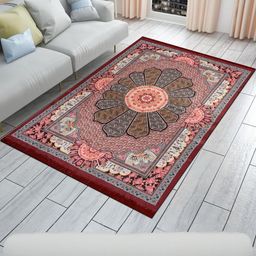 IVAZA Orange Cotton Floral Carpets-picture-32