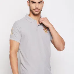 RISS Men Polo Collar Applique T-shirt-picture-29