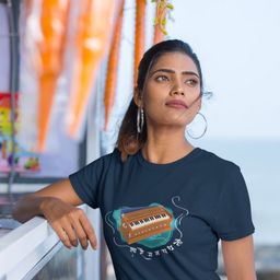 The Mad Riyazi Unisex Printed Drop-Shoulder Sleeves Applique T-shirt-6
