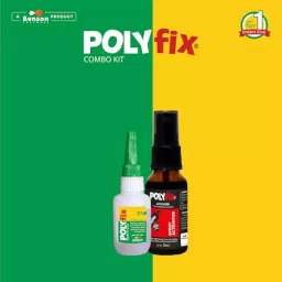POLYFIX Instant Glue and Spray Activator Combo Kit 20 g+20 ml High Viscosity for Quick and Strong Bonding image 3